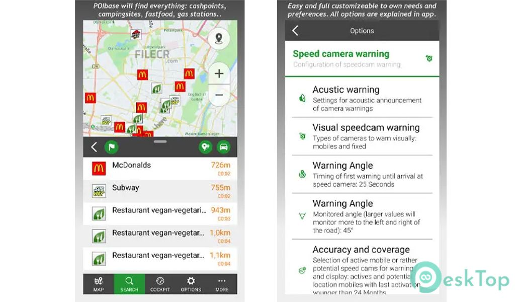 POIbase speed camera warner v7.2.3 APK MOD تحميل مجاني كامل