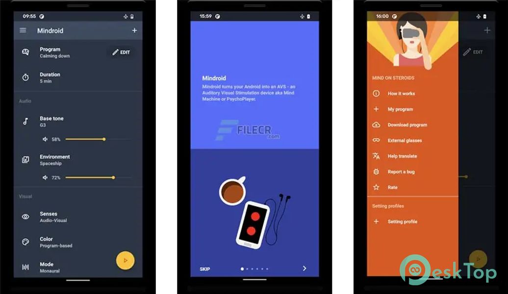 Mindroid - Relax, Focus, Sleep 7.6 APK MOD Полная бесплатная загрузка