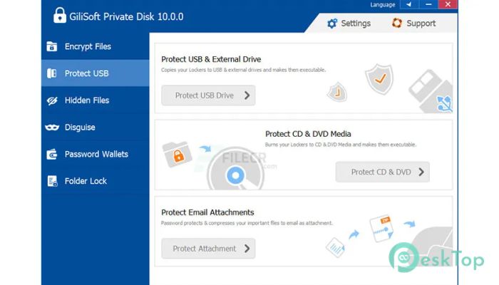  تحميل برنامج GiliSoft Private Disk  11.3 برابط مباشر