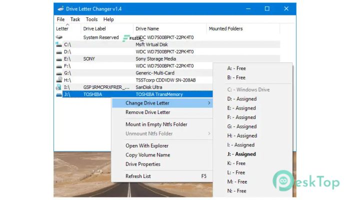  تحميل برنامج Drive Letter Changer 1.4 برابط مباشر