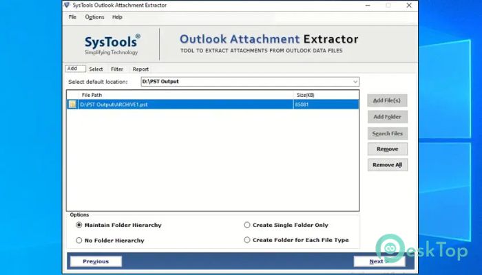  تحميل برنامج SysTools Outlook Attachment Extractor 9.2 برابط مباشر