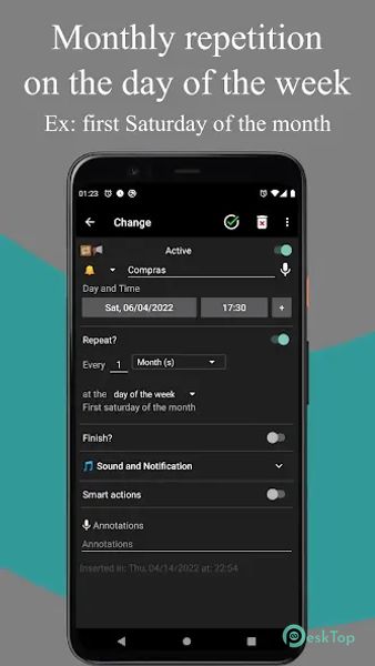 Allminder - Alarm and reminder