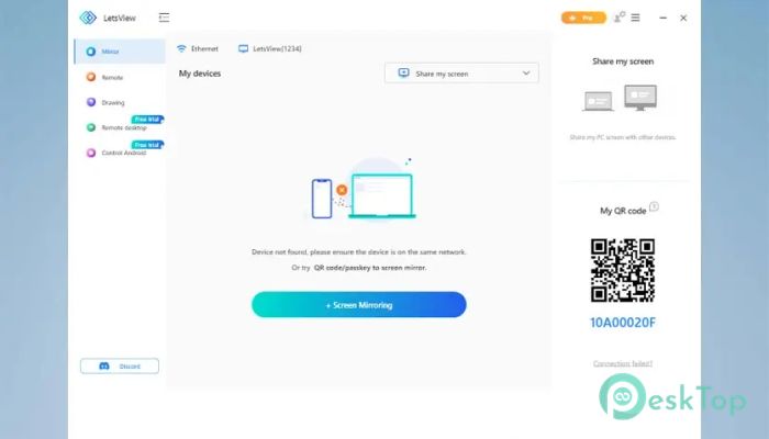 Скачать LetsView Screen Mirroring 1.0 полная версия активирована бесплатно