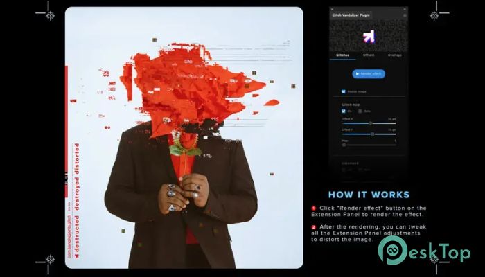 Скачать Aescripts Glitch Vandalizer Photoshop Extension 1.2 полная версия активирована бесплатно