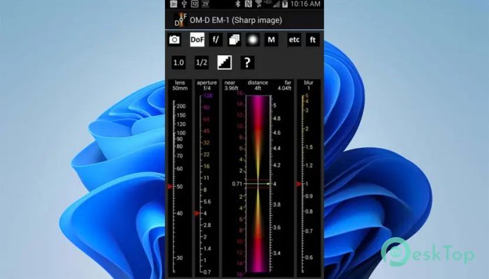 Depth of Field Calculator 1.0 完全アクティベート版を無料でダウンロード
