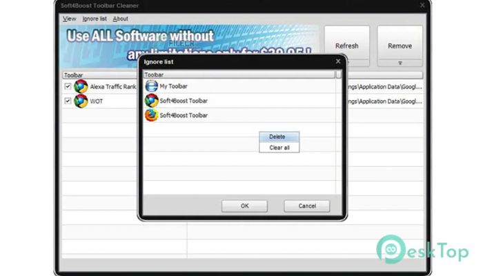 تحميل برنامج Soft4Boost Toolbar Cleaner  6.4.9.365 برابط مباشر