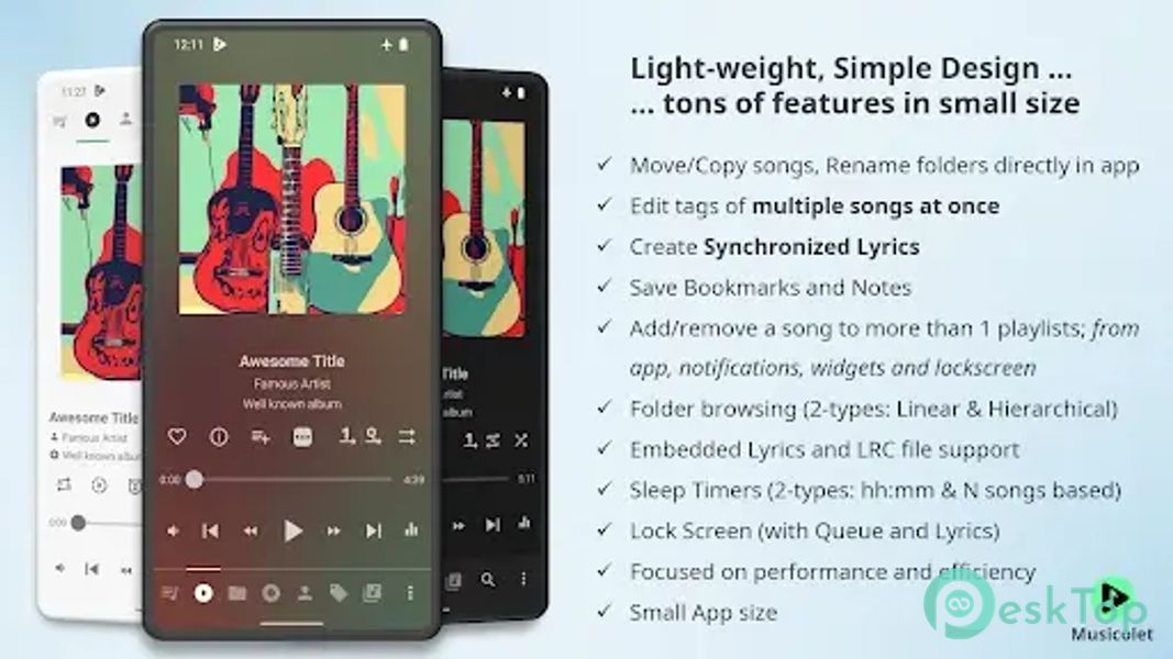Musicolet Music Player 6.11.1 build481 APK MOD Unlocked (Full) Free Download