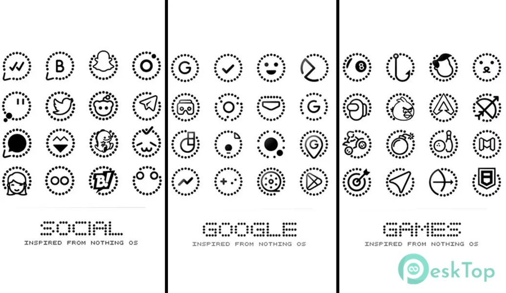 DOTICON BLACK NOTHING ICONPACK