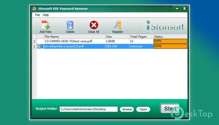iStonsoft PDF Password Remover 2.1.34 完全アクティベート版を無料でダウンロード