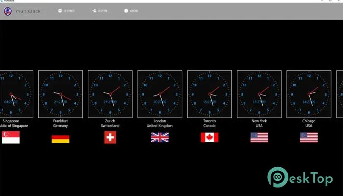 Sergej Rudchenko MultiClock 1.0 完全アクティベート版を無料でダウンロード