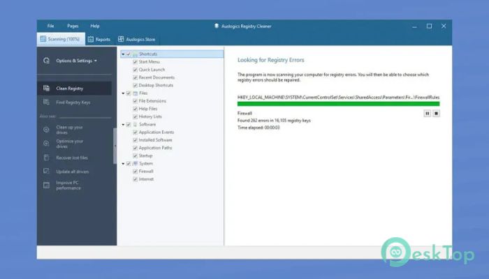 تحميل برنامج Auslogics Registry Cleaner 10.0.0.6 برابط مباشر