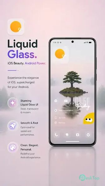 Lucid - Liquid Glass launcher 1.2.0 APK MOD Unlocked (Full) Free Download