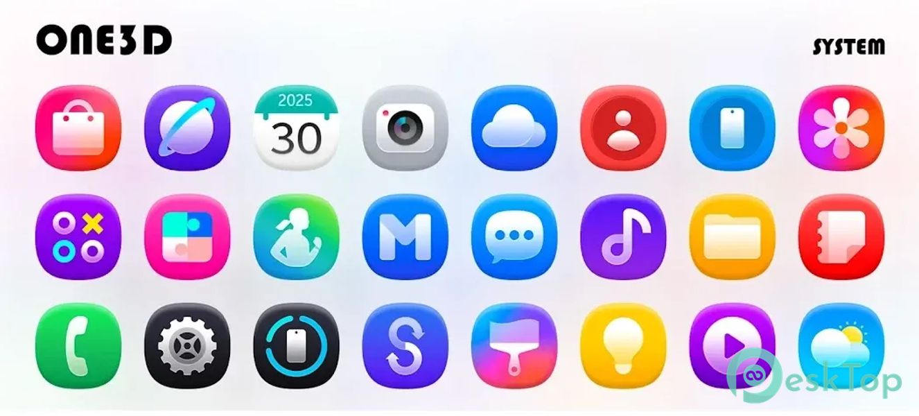 One3D - Icon Pack 2.1 APK MOD تحميل مجاني كامل