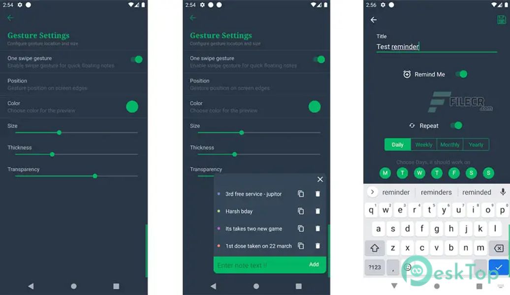 One Swipe Notes - Quick Notes 1.14 APK MOD Tam Ücretsiz İndir