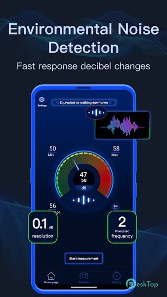 Decibel Meter-Sound Noise Test 1.6.4 APK MOD フル無料ダウンロード