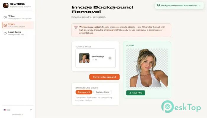 CutBG AI Background Removal  1.0.0 完全アクティベート版を無料でダウンロード