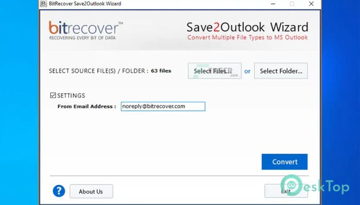 تحميل برنامج BitRecover Save2Outlook Wizard 4.2 برابط مباشر