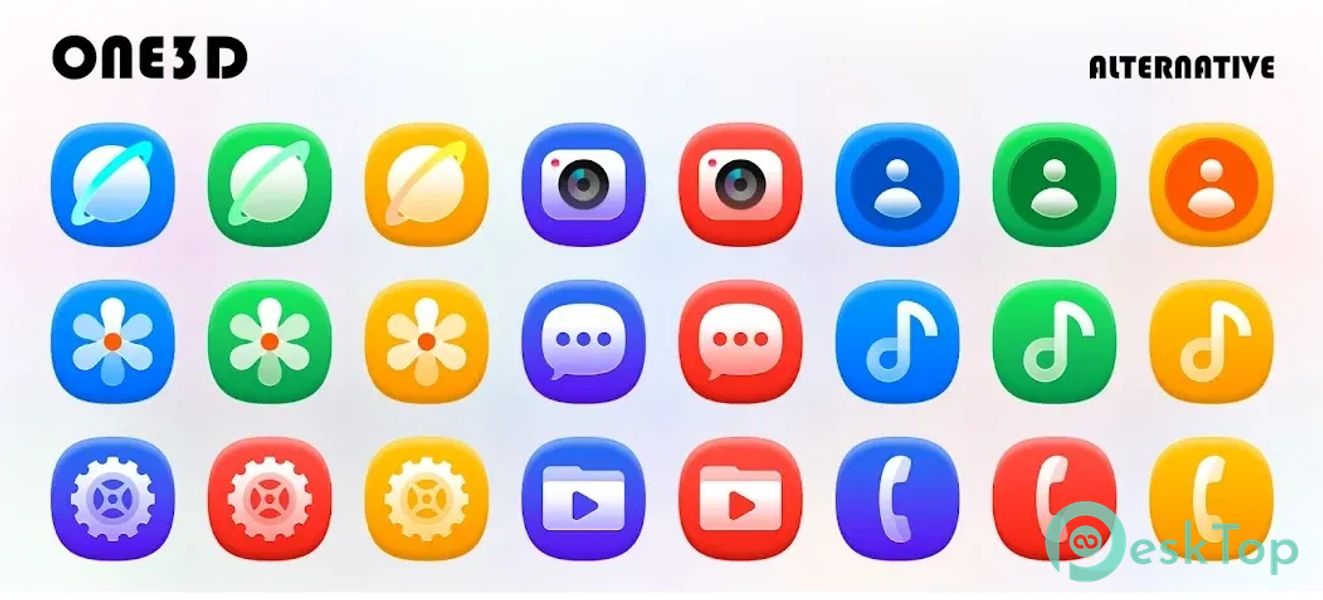 One3D - Icon Pack 2.1 APK MOD تحميل مجاني كامل