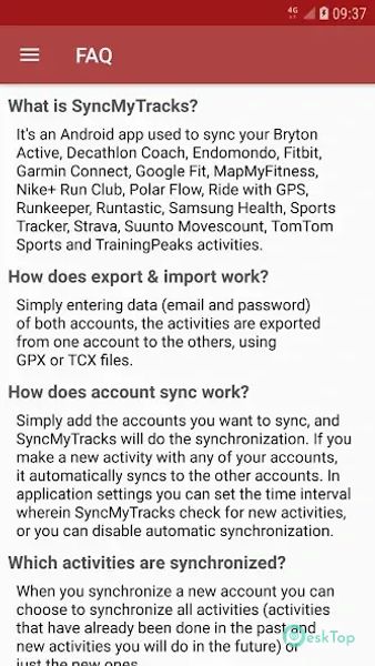 SyncMyTracks 3.13.11 APK MOD Descarga gratuita completa