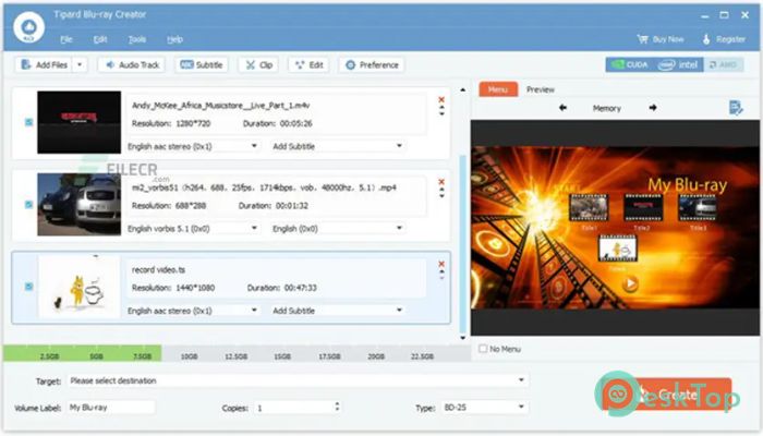 下载 Tipard Blu-ray Creator 1.0.36 免费完整激活版