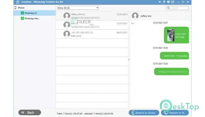  تحميل برنامج FonePaw WhatsApp Transfer for iOS  1.6 برابط مباشر