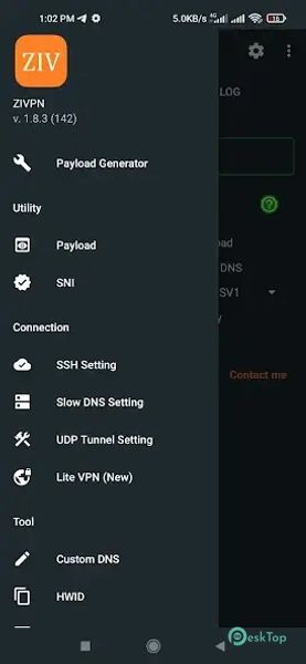 ZIVPN Tunnel (SSH/DNS/UDP) VPN 2.0.3 APK MOD Tam Ücretsiz İndir