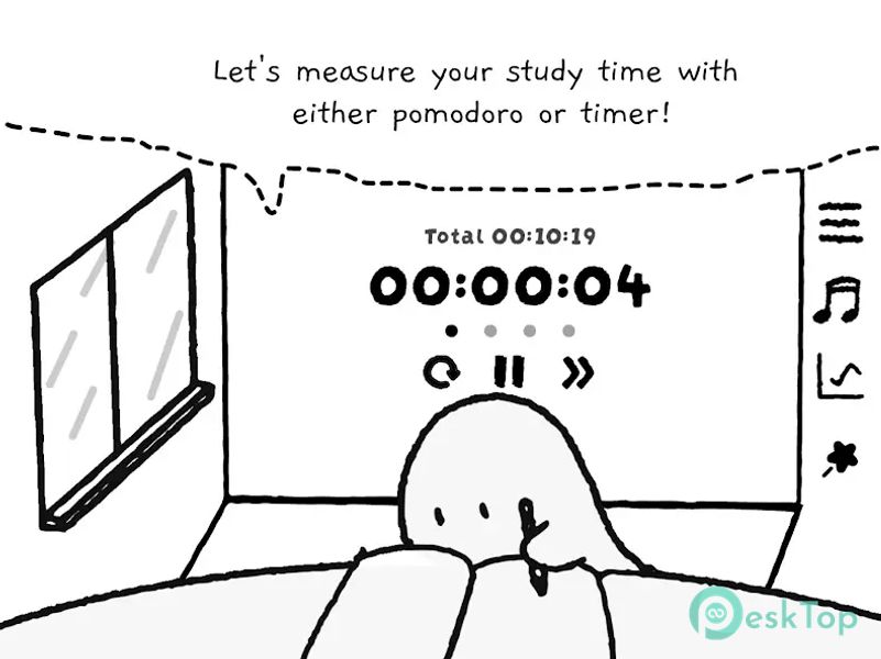 Study Time With Rain: Pomodoro