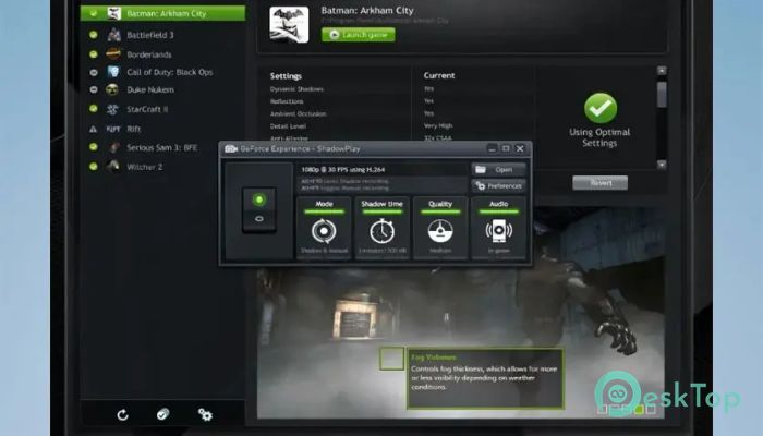 Descargar Nvidia ShadowPlay 3.28.0.417 Completo Activado Gratis