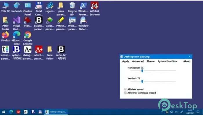 تحميل برنامج WinTools Desktop Icon Spacing  1.0.1.2 برابط مباشر