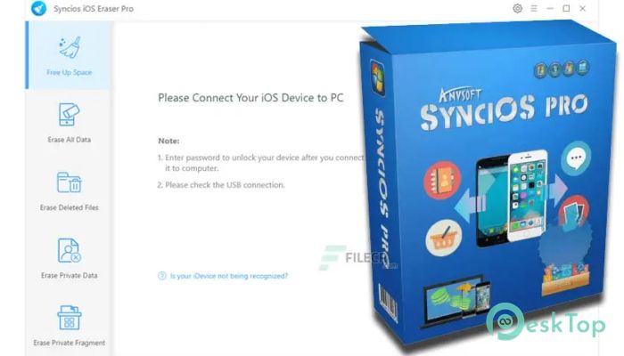 Скачать Anvsoft Syncios iOS Eraser Pro 1.3 полная версия активирована бесплатно