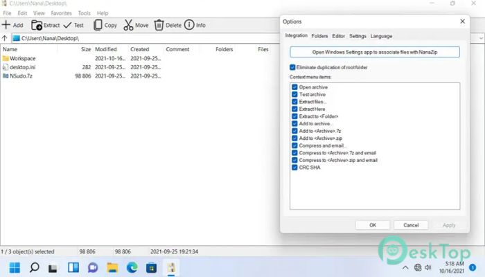 NanaZip v3.0.1000.0 Tam Sürüm Aktif Edilmiş Ücretsiz İndir