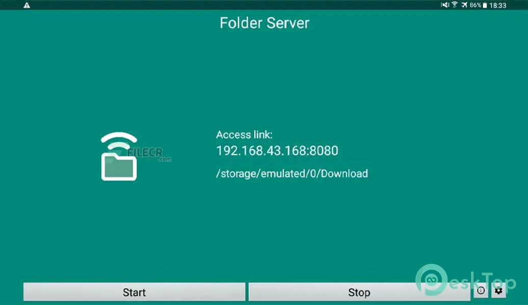 Folder Server - WiFi file access
