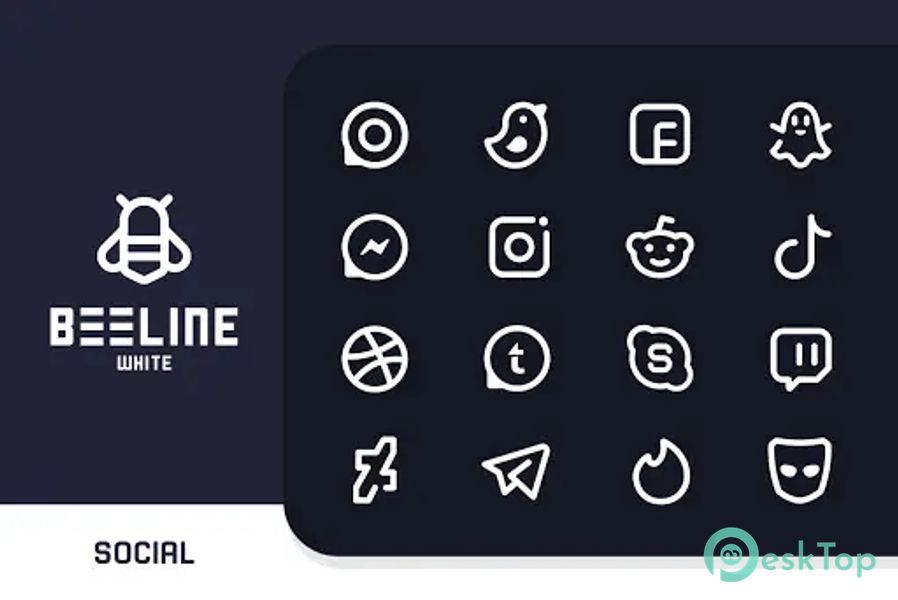 BeeLine White Iconpack 4.8 APK MOD Полная бесплатная загрузка