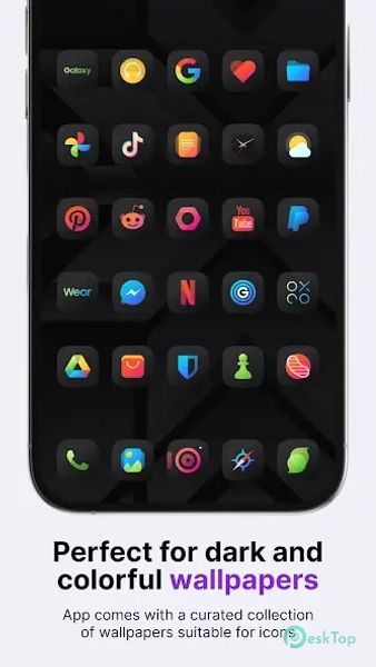 Athena Dark Icon Pack 40.60.25 APK MOD تحميل مجاني كامل
