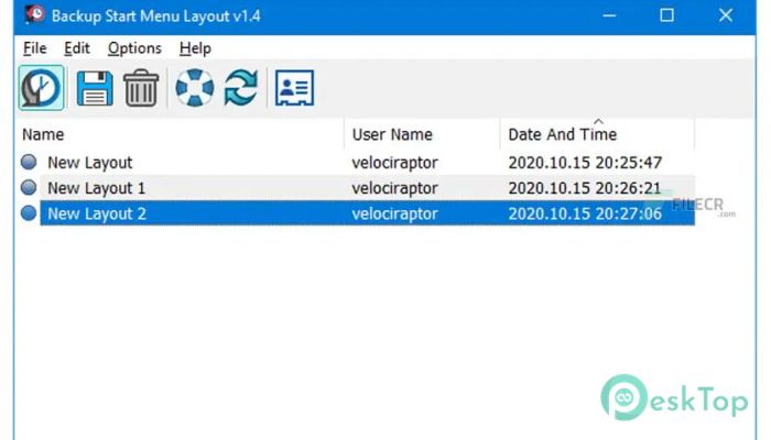 Download Backup Start Menu Layout 1.6 Free Full Activated