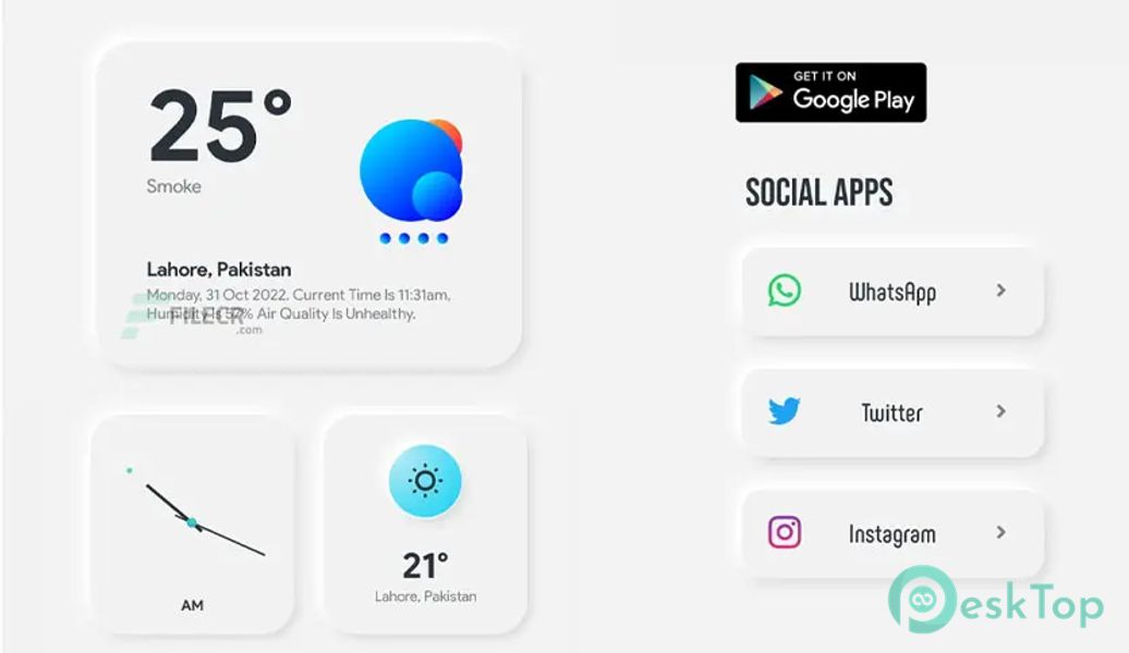 Clowdy KWGT 1.0.5 APK MOD Unlocked (Full) Free Download