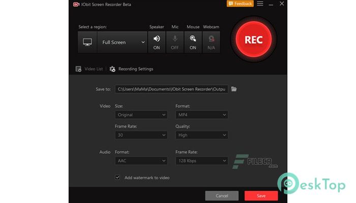 Download IObit Screen Recorder 1.2.0.261 Free Full Activated