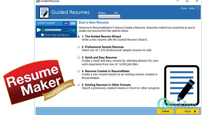  تحميل برنامج ResumeMaker Professional Deluxe 20.2.1.5040 برابط مباشر