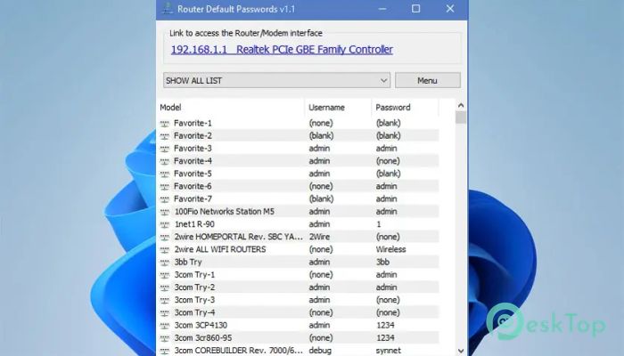 Descargar Sordum Router Default Password 1.1 Completo Activado Gratis
