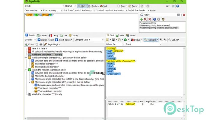 RegexBuddy 4.14.1 Tam Sürüm Aktif Edilmiş Ücretsiz İndir