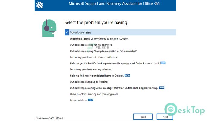  تحميل برنامج Microsoft Support and Recovery Assistant 17.00.9663.002 برابط مباشر