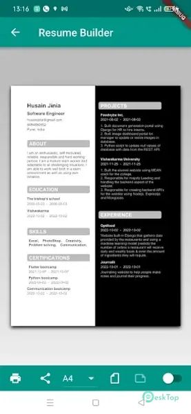 CVflow | Resume Builder 1.0.1 APK MOD Полная бесплатная загрузка