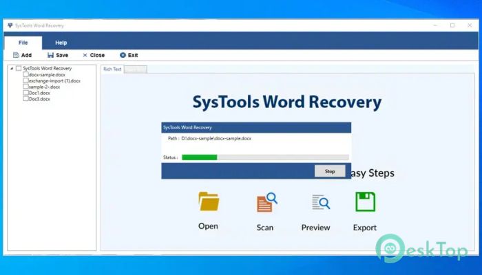 SysTools Word Recovery 4.2 完全アクティベート版を無料でダウンロード