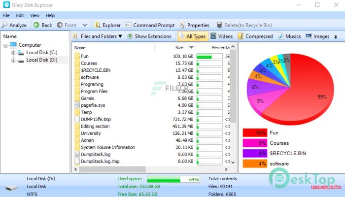 Скачать Glary Disk Explorer  6.0.1.4 полная версия активирована бесплатно