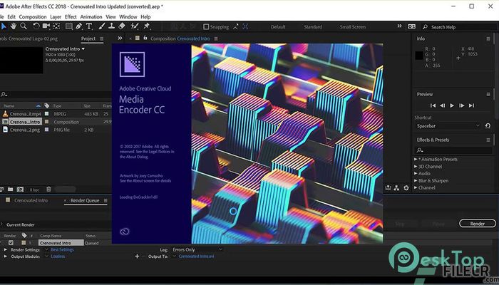 Adobe After Effects 2021 18.4.1.4 Tam Sürüm Aktif Edilmiş Ücretsiz İndir