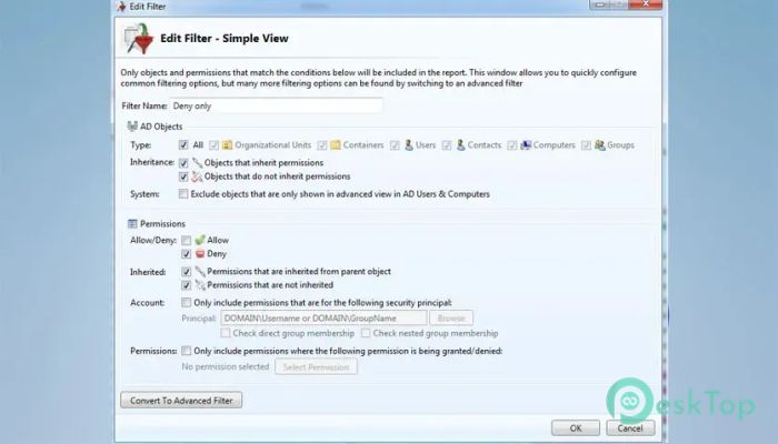 CJWDev AD Permissions Reporter