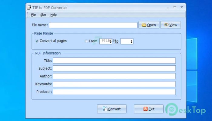 PDFArea TIF to PDF Converter 9.0 Tam Sürüm Aktif Edilmiş Ücretsiz İndir