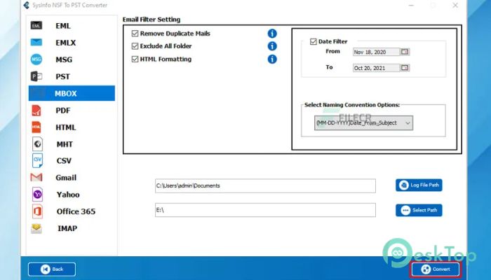 SysInfoTools NSF to MBOX Converter 3.0 Tam Sürüm Aktif Edilmiş Ücretsiz İndir