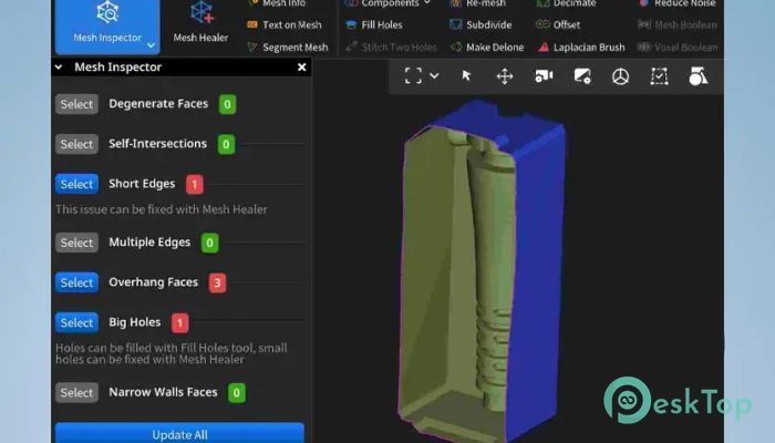 تحميل برنامج Mesh Inspector 2.5.2.208 برابط مباشر