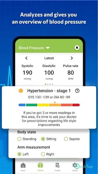 Blood pressure - Blood Sugar 1.0.24 APK MOD Полная бесплатная загрузка